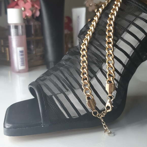 ASOS DESIGN Nelson square toe mesh heeled sandals - Picture 2 of 4